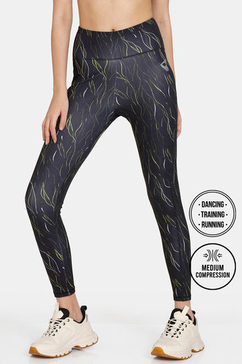 Buy Zelocity Quick Dry Gym Leggings - Jet Black